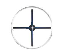 Abanico holográfico, Ventilador holográfico 3D de 65 cm/25,6 pulgadas, WIFI Cloud, 1152 piezas, proyector holográfico LED 3D con cubierta acrílica, luces publicitarias, pantalla de imágenes, luz de lo