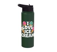 Abanico I Love Ice Cream Delight Stainless Steel Insulated Water Bottle