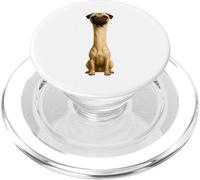 Abanico Inteligente de Cuello Largo Pug Nerd Diseño Divertido Geek Pug PopSockets PopGrip para MagSafe