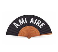 Abanico Original Mujer A Mi Aire - Abanico Español de Madera y Tela Ligero - Colección Al Fresco Diseñado en España - Regalo Original Verano