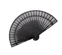 Abanico plegable - Abanico manual con tallado hueco | Artesanía con abanico para decoración de boda | Vent tore para fotos de seda vintage de madera para invitados a la boda, despedida de NU