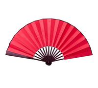 Abanico plegable de color sólido | Ventilador de mano estilo oriental de 8/10 pulgadas, tela de seda de estilo oriental plegable para escribir y tú mismo, plegable chino