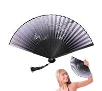 Abanico plegable de mano de estilo chino - abanico tradicional antiguo oriental | Abanico asiático abanico clásico para reuniones de cosplay, decoración para sala de estar, hogar, Sch