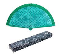 Abanico Plegable en Tela Estampada de Algodón sobre Madera. Colección (Panot)