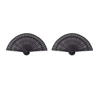 Abanico plegable japonés chino de 8 pulgadas, abanico de bolsillo de bambú con flores de mano de madera Original,