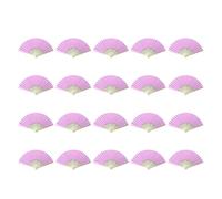 Abanico Plegable Papel Abanico de mano plegable de bambú y papel, abanico personalizado for bodas, decoración de fiestas, arte artesanal, abanico de baile chino, abanico plegable DIY(Purple 20PCS)