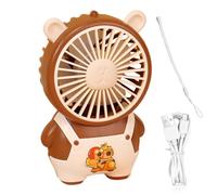 Abanico portátil - Abanico de bolsillo personal | de exterior, dispositivo eléctrico refrescante, diseño Capibara, bajo ruido para casa, senderismo, picnic, camping