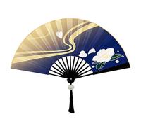 Abanico portátil del anime, abanico japonés decorativo | Abanico plegable japonés - Abanico de enfriamiento hecho a mano, ventilador bidimensional del estilo japonés para la decoración de la Navidad