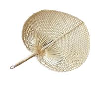 Abanico tejido a mano, suministros de refrigeración rústicos hechos a mano, ventilador manual de hojas de palma a granel | para pared del hogar, boda, , recuerdos, sala de estar, dormitorio