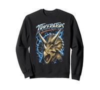 Abanico Triceratops Retro de los años 80 y 90 para paleontología de Dinosaurios y fósiles Sudadera