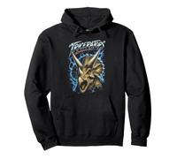 Abanico Triceratops Retro de los años 80 y 90 para paleontología de Dinosaurios y fósiles Sudadera con Capucha