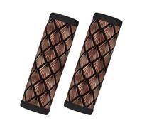 Abanicos Art Déco de Oro Rosa sobre Fondo Negro, 2 piezas de fundas para asas de equipaje, cubiertas suaves y cómodas para asas de equipaje. Etiqueta para equipaje.