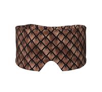 Abanicos Art Déco en oro rosa sobre negro,Máscara para ojos con bloqueo de luz y protección ocular completa para dormir, orejeras y ojos.
