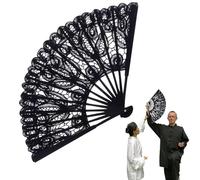 Abanicos de mano para mujer plegables, abanico de encaje | Ventiladores plegables de mano,Elegantes abanicos vintage para bodas, bailes, fiestas, iglesias, decoración del hogar, regalos para mujeres.