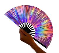 Abanicos de mano para mujer, plegables, grandes para mujer, accesorios de , accesorios de fotos con marcos de madera para baile, , boda, actuación