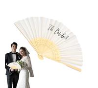Abanicos De Papel Para Boda De Mujer - Abanico De Objetos De Escena Para Decoración De Novia De Poliéster, Objetos De Escena Portátiles Multiusos Para Fotografía | Abanico Plegable A Mano D