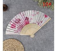 Abanicos plegables, Abanico plegable de mano - 1 pieza seda japonés(J4)