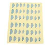 Abaodam 1 hoja de calcomanías de cuello de guitarra y ukelele, calcomanías duraderas en forma de nube para diapasón de guitarra eléctrica y bajo, fácil aplicación, decoración de instrumentos musicales