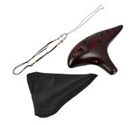 Abaodam 1 Juego 12 Ocarina De Doce Agujeros Música Ocarina Tenor Introductoria Alto Do Juguetes Musicales Alta De 12 Hoyos Principiante Brown Cerámica