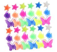 Abaodam 1 Juego Adornos de Ruedas para Bicicletas Perlas Decorativas de Instalación y Diseño Accesorios para Decorar Radios de Bicicletas Infantiles Estrellas Peces