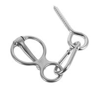 Abaodam 1 Juego Anillo Inoxidable para Atar Accesorios para Entrenamiento para y Equipos de Caballería Diseño Estable y Multiusos Práctico para y Remolques Color Plateado