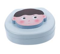 Abaodam 1 Juego Caja Conmemorativa De Deciduos Pasta Juguetes Mancha Cepillo De De Bebe Limpiador Tabletas Bolígrafo Para Equipo Acrílico Sky-blue