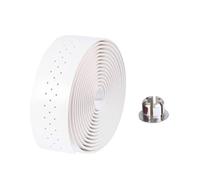 Abaodam 1 juego Cinta de Manillar de PU para Bicicletas Correa Antideslizante y Absorbente de Choques Banda de Manillar para Bicicletas de y Carretera Blanca