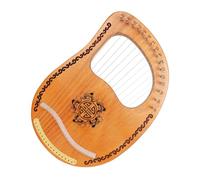 Abaodam 1 Juego De 16 Cuerdas lira de 16 cuerdas arpa instrumento musical arpa de lira para niños instrumentos musicales organos musicales arpa con llave de afinación arpa de madera Metal