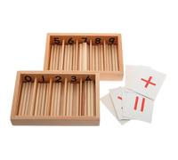 Abaodam 1 juego de conteo matemático Montessori para caja de husillo, herramienta educativa para el desarrollo de habilidades lógicas, diversión, exploración matemática, impulso de imaginación