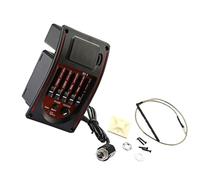Abaodam 1 juego Ecualizador de Guitarra Qs con Soporte y Transductor y Compatible con Varios Instrumentos Musicales Accesorio Duradero para del Sonido