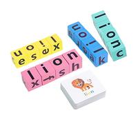 Abaodam 1 juego educativo de ortografía del alfabeto con tarjetas con imágenes para un aprendizaje divertido para niños mejorar las habilidades de ortografía y desarrollo del vocabulario
