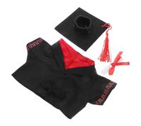 Abaodam 1 Juego Ropa De Muñeca De Graduación Muñecas Uniforme De Graduación Infantil Felicidades Graduado Peluche Pequeños Juguetes De Peluche De Graduación Poliéster Rojo
