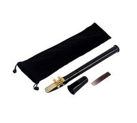 Abaodam 1 Juego saxofón portátil instrumento musical portátil mini saxofón saxo de bolsillo Black