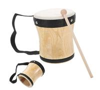 Abaodam 1 Juego Tambor de Palmas de Bongo Baterista Instrumentos Musicales organos Musicales portátil Instrumento Musical Barril de Madera percusión niño Tambor de aplausos Piel de Oveja