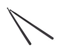 Abaodam 1 par de baquetas de nailon ligeras profesionales negras para todo tipo de batería, accesorio de diseño duradero y simple para bateristas y músicos