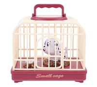 Abaodam 1 Pc Juguete de Jaula de Perro de Control de Voz de Mini Juguete para con Forma de Perro Mini Jaula para de de AbS Rojo