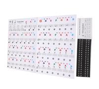 Abaodam 1 Pegatinas para Teclado de Piano Coloridas para Principiantes Autoadhesivas y Transparentes para de Teclas y Notas Musicales Incluye Etiquetas para Teclas Negras Instalación