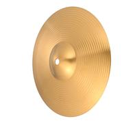 Abaodam 1 Pieza Platillos De Tambor Pedal De Batería Electrónica Batería Acústica Platillos De Sombrero Alto Ranura Choque De Platillos De Sombrero Instrumento Latón De Aleación Golden