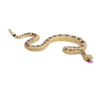 Abaodam 1 pieza realista modelo de serpiente falsa broma espeluznante para asustar a gatos, pájaros, accesorio de serpiente sólida para decoraciones de Halloween y trucos divertidos