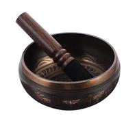Abaodam 1 Set de Cuencos de Meditación y Cuencos de Sonido de Cobre Varilla de Madera para Sanación y Tonos Profundos en Meditación para Hombres y Mujeres