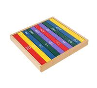 Abaodam 1 varilla colorida educativa para enseñanza de matemáticas de madera Montessori, desarrolla habilidades de conteo, coordinación ojo-mano para preescolares cumpleaños
