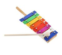Abaodam 1 xilófono de percusión de madera con nota, placa de aluminio, musical seguro para desarrollar la cognición del color y la alfabetización musical e instrumento divertido