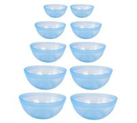 Abaodam 10 Cuencos Plásticos para Mascarillas Faciales, Set de 5 Tamaños Diferentes (2 Unidades C/u), Colores Aleatorios, Tazones Mezcladores para Spa y Uso Profesional en Color Aleatorio