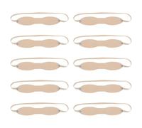 Abaodam 10 Diademas de Silicona Beige para Práctica de Cejas Piel Falsa, Livianas y Convenientes para Principiantes y Artistas de Salón