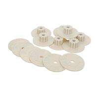 Abaodam 10 Juegos de Herrajes para Perchas de Pájaros M6, Arandelas y Tuercas de Color Claro para Jaulas, Kit de Fijación Resistente para Accesorios y Soportes en Jaulas de Loros