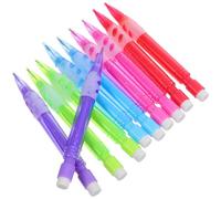 Abaodam 10 Mini Lápices Mecánicos 0,7 Mm con Borrador, Colores, Cuerpo Plástico, Juego de 10 Unidades (5 Colores X 2), Portaminas, Estudiantes y Oficina, Útiles Escolares Versátiles