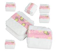 Abaodam 10 Pañales de Juguete para Muñecas de 18 Pulgadas Accesorios de Plástico Seguros para Ropa Falsa para Muñeca Ñiño Pañales Decorativos para Juego de Casas y Cuidado Infantil