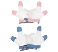 Abaodam 10 Pares De Guantes Para Morder Anillos Manoplas De Bebé Protector De Dedo Chupar El Dedo Guantes Para Detener La Succión Tapón De Succión Guante De Bebé Guante Protector