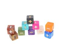 Abaodam 10 Piezas Dados Educativos para Enseñanza Matemática con y Resta para Niñas Herramienta Didáctica para Aprender Cálculo y Operaciones Matemáticas el Aula y Casa Color Aleatorio