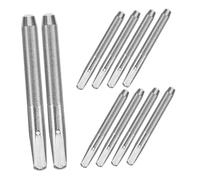 Abaodam 10 Piezas Herramienta de Afinación de Piano Clavijas de Acero Plateado para Ajuste Preciso, Kit Portátil Reparación y Mantenimiento de Cuerdas de Teclado, Accesorio Profesional